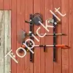 Laikiklis trimeriams ir sodo įrankiams, 3 vietų, užrakinamas - Image 7