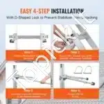 Laiptų stabilizatorius su sienine atrama 81,5 × 71 × 5,5 cm, iki 150 kg apkrova - Image 5