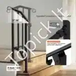 Laiptų turėklai 1-2 pakopoms, 153,5 x 8,4 x 99 cm - Image 2