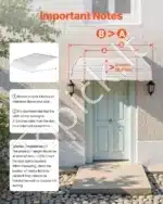 Langų ir durų stogelis 101,6 x 106,6 x 51 cm - Image 5