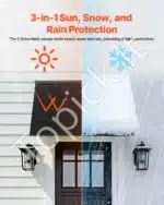 Langų ir durų stogelis 112,5 x 61 x 61 cm - Image 2