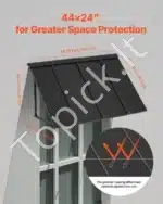 Langų ir durų stogelis 112,5 x 61 x 61 cm - Image 4