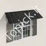 Langų ir durų stogelis 264 x 91 x 61 cm - Image 8