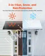 Langų ir durų stogelis 264 x 91 x 61 cm - Image 2