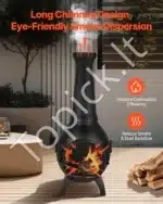 Lauko ugniakuras-krosnelė, 43 x 42 x 112 cm - Image 6