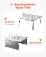 Lauko ugniakuro dangtis-šilumos skirstytuvas, 64,5 x 64,5 x 37 cm - Image 5