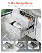 Lauko virtuvės stalčiai, 47 x 57 x 57 cm - Image 3