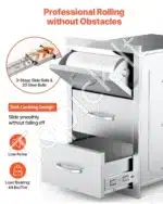 Lauko virtuvės stalčiai su vėdinimo panele, 42 x 52 x 73,6 cm - Image 4