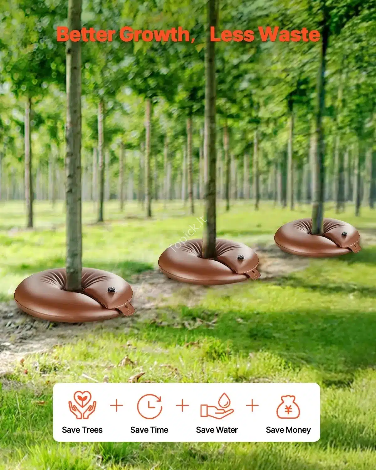 Lėto laistymo maišai medžiams, 4 vnt., 60,6 L topick (6) Lėto laistymo maišai medžiams, 4 vnt., 60,6 L - Image 6