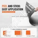 Lipnios vinilinės grindų plytelės, 36 vnt., šviesiai pilko medžio rašto - Image 4