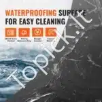 Lipnios vinilinės grindų plytelės, 50 vnt., juodo marmuro raštas - Image 3