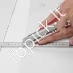 Lipnios vinilinės grindų plytelės, 990 x 60 cm, balto marmuro raštas - Image 9