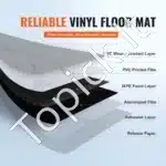 Lipnios vinilinės grindų plytelės, 990 x 60 cm, balto marmuro raštas - Image 2