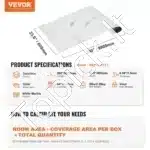 Lipnios vinilinės grindų plytelės, 990 x 60 cm, balto marmuro raštas - Image 7