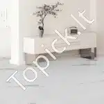 Lipnios vinilinės grindų plytelės, 990 x 60 cm, balto marmuro raštas - Image 8