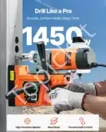 Magnetinė gręžimo mašina, 1450 W / 12500 N - Image 2