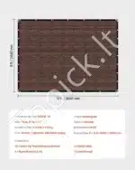 Markizė / apsauginis tinklas nuo saulės 244 x 366 cm rudos spalvos - Image 7