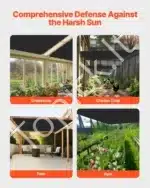 Markizė / apsauginis tinklas nuo saulės 305 x 305 cm - Image 6