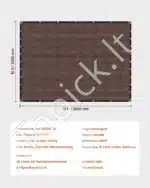 Markizė / apsauginis tinklas nuo saulės 305 x 366 cm rudos spalvos - Image 7