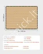 Markizė / apsauginis tinklas nuo saulės 366 x 610 cm šviesiai rudas - Image 7