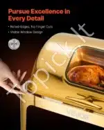 Marmitas, 1 vnt., 8,5 L, auksinė spalva - Image 3