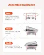 Marmitų komplektas, 2 vnt., 7,5 L, rožinio aukso spalvos - Image 6