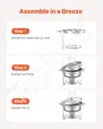 Marmitų komplektas, 4 vnt., 4,7 L, sidabrinė spalva - Image 4