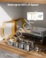 Marmitų komplektas, 4 vnt., 7,5 L, auksinė spalva - Image 5