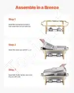 Marmitų komplektas, 4 vnt., 7,5 L, auksinė spalva - Image 6