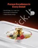 Marmitų komplektas, 4 vnt., 7,5 L, auksinė spalva - Image 3