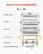 Marmitų komplektas, 4 vnt., 7,5 L, auksinė spalva - Image 5