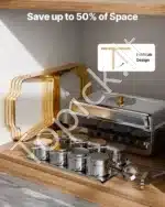 Marmitų komplektas, 4 vnt., 7,5 L, auksinė spalva - Image 6