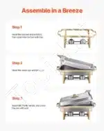 Marmitų komplektas, 4 vnt., 7,5 L, auksinė spalva - Image 7