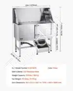 Maudykla šunims su dešiniosiomis durelėmis 127 x 58 x 149.5 cm - Image 7