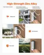 Mechaninis durų užraktas su dvipuse klaviatūra, 35-65 mm - Image 6