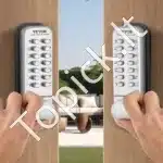 Mechaninis durų užraktas su klaviatūra, 35-65 mm, sidabrinės spalvos - Image 8