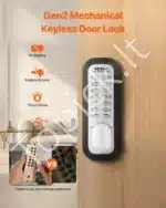 Mechaninis durų užraktas su klaviatūra, 35-65 mm - Image 2