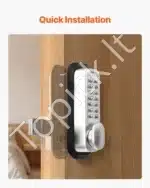 Mechaninis durų užraktas su klaviatūra, 35-65 mm - Image 5