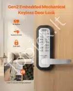 Mechaninis durų užraktas su klaviatūra, 35-65 mm - Image 2