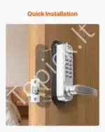 Mechaninis durų užraktas su klaviatūra, 35-65 mm - Image 5