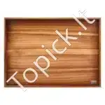 Medinis padėklas-pjaustymo lentelė, ruda - Image 9