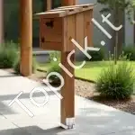 Medinių stulpų bazė / atrama, 10 vnt. / 89.6x90.5 mm - Image 8