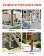 Medinių stulpų bazė / atrama, 10 vnt. / 89.6x90.5 mm - Image 6