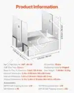 Medinių stulpų bazė / atrama, 10 vnt. / 89.6x90.5 mm - Image 7