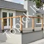 Medinių stulpų bazė / atrama, 4 vnt. / 142x142 mm - Image 8