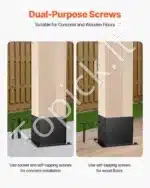 Medinių stulpų bazė / atrama, 4 vnt. / 92x92 mm - Image 3