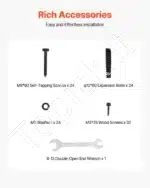 Medinių stulpų bazė / atrama, 4 vnt. / 92x92 mm - Image 5