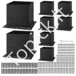 Medinių stulpų bazė / atrama, 8 vnt. / 92x92 mm - Image 9