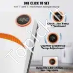 Mini terminis presas, 670 W / 23x23 cm - Image 3