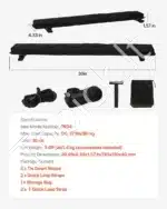 Minkšti stogo laikiklių paminkštinimai 76 cm – kajakams, banglentėms ir irklentėms - Image 7